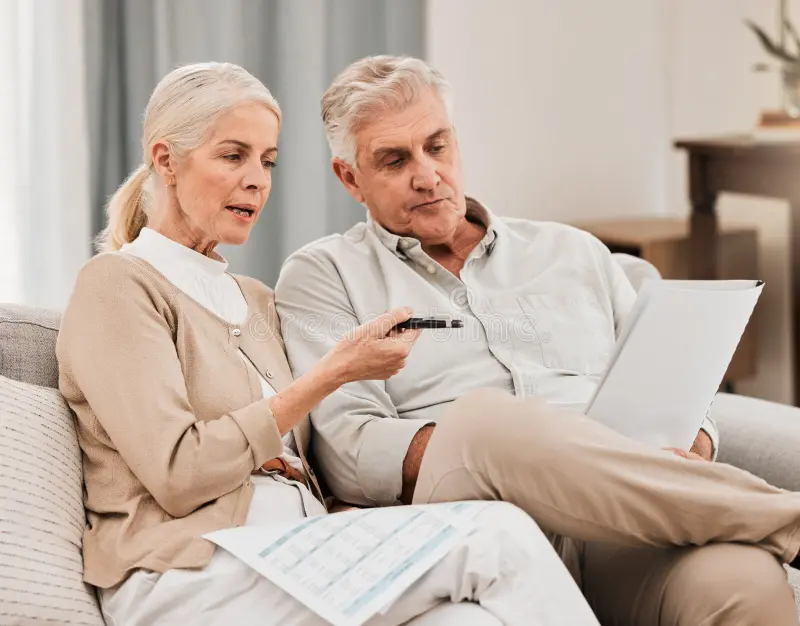 Reviewing past savings decisions during retirement planning.